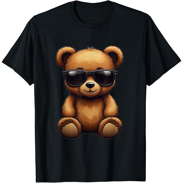 アイドル Bear Tee Cute Couple Teddy Bear Oversized T-Shirt - Trendy Harajuku